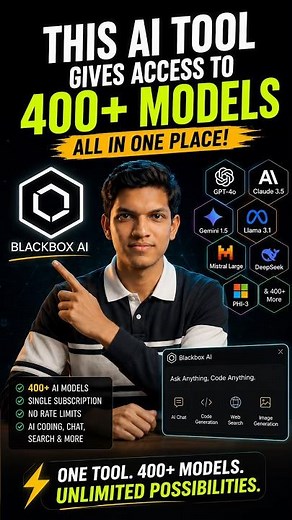 This AI Tool Gives Access to 400+ Models (Blackbox AI)
