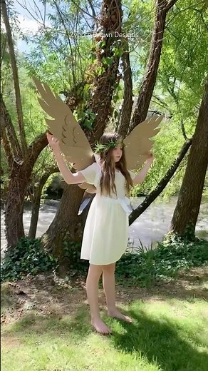 Articulating cardboard wings, template and tutorial available from the website. #cardboardwings