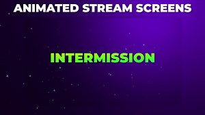 Animated Purple and Green Stream Screens - Twitch - Youtube - Stream Starting - Stream Ending - Intermission - Be Right Back - Offline - Etsy UK
