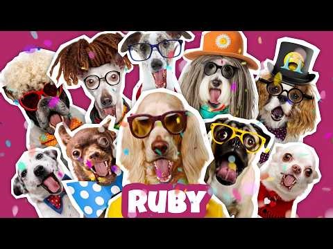 JOYEUX ANNIVERSAIRE RUBY - Chanson drôle par une meute de chiens déjantés 🎉