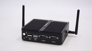 FANPEEC Industrial PC Celeron J4125, PC Fanless 16GB RAM 256GB SSD, WiFi5, BT4.0, Embedded Industrial Mini Computer Win 11 Pro 2 LAN Ports, 2xRS232 COM, HD+VGA, 4xUSB, TPM2.0, Power On Auto