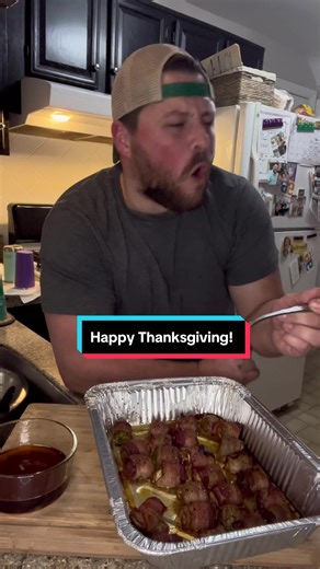 Happy Thanksgiving. I burnt my tongue off #funny #blooper #bloopers #fail #fails #cookingfail #cooking #food #fyp #foryou