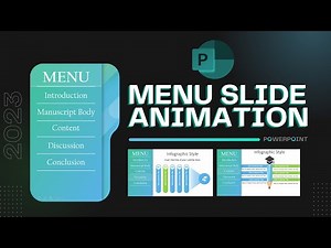 HOW TO CREATE A COOL AND ATTRACTIVE POWERPOINT MENU SLIDE ANIMATION