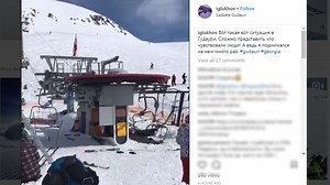 Video: Terrifying ski lift malfunction sends people flying