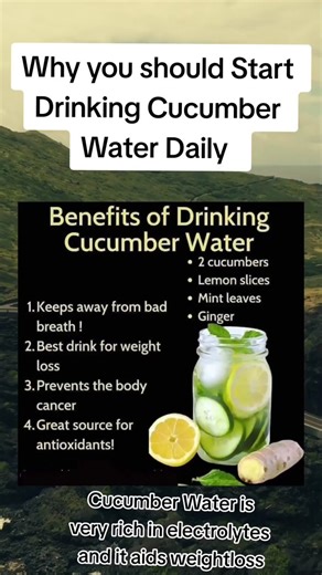 Beneficios del Agua de Pepino para la Salud