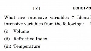 Question:What are intensive variables? Identify intensive vari... | Filo