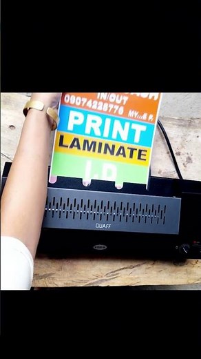 Quaff Laminating Machine | Try My New Laminating Machine #quaff #laminatingmachine