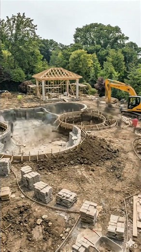 Masterpiece in the Making: Luxury Custom Pool & Backyard Construction 🤩