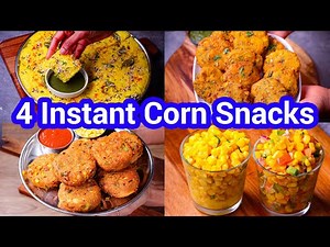 4 Corn Bites for Parties - 4 Quick High Protein Ideas | Spicy High Protein Snack Collection