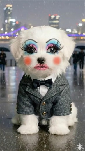 망친 화장은 겨울비처럼~