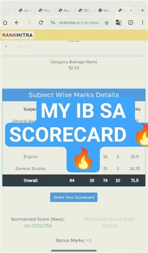 “My IB SA scorecard is here 🔥”