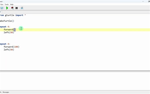 TigerJython画图-01-画正方形