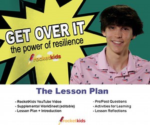 Power of Resilience Lesson Plan   Video Worksheet for 6-12 year olds (editable)