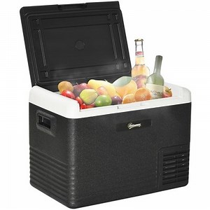Outsunny 40L Car Refrigerator 12V Portable Freezer for Camping, Grey | eBay UK