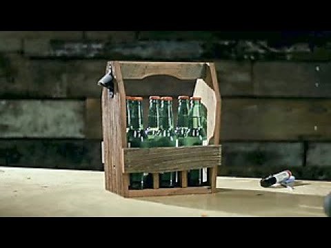 How to Make a Barnwood Beer Caddy - DIY Network