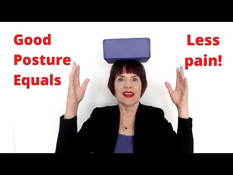 The Book Trick for Good Posture, plus correct forward head posture aka "nerd neck."