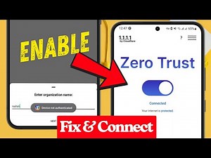 How to Enable Zero Trust in 1.1.1.1 | Fix “Device Not Authenticated” Error