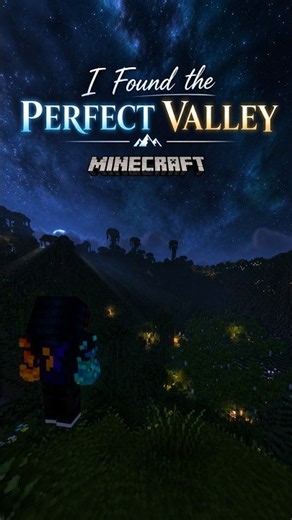 I Found the Perfect Valley || #minecraft #shorts