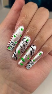 6.6K views · 227 reactions | Science nails by @tz.nailz 離✨️ PRODUCTS  Base Coat Fair Maiden Snow White Double Denim Courtesan Toxic Waste Serious Black Top Coat Shop now at www.naio-nails.com  #NaioNails #UrbanGraffiti #NailArt #NailArtCompetition #GelNails #GelPolish #AcrylicNails #AcrylicPowder #NailTech #Sale #NailContent #NailArtInspo #Science #ScienceNails | Naio Nails UK | Facebook