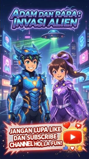 Kedatangan Alien ke Bumi - Pertarungan Epik Adam & Rara - Full Film Animasi