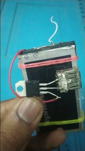 Homemade power bank using 3.7 volt battery || how to make power bank at home || diy #shorts