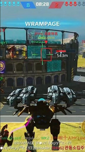 War Robots Leinani Aggressive Mode On 4 Heavy Weapons #warrobots #robotwars #robotcombat