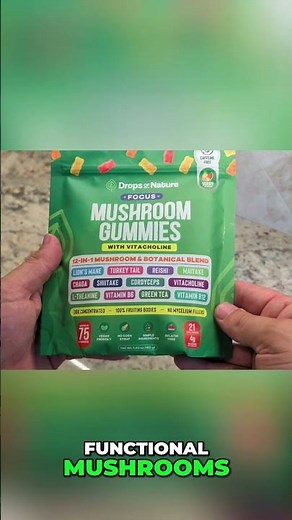Boost Your Focus with Mushroom Gummies - Drops of Nature