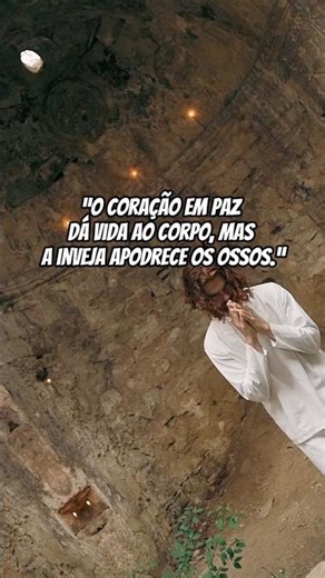 O coração em paz dá vida ao corpo, mas a inveja apodrece os ossos Provérbios‬ ‭14‬:‭30‬ #pazinterior