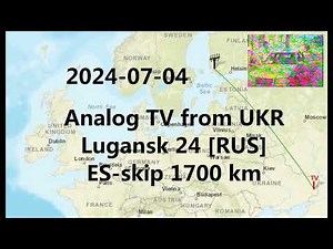 2024 TV-DX - Analog SECAM-colour TV signal on VHF-I band during Sporadic E propagation of 1700 km!