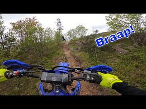 2022 Yamaha YZ250FX rides ( Moon Rocks ) trail in Marquette, Michigan