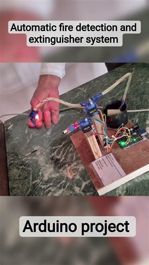 🔥Automatic fire detection and extinguisher system #arduino #arduino project