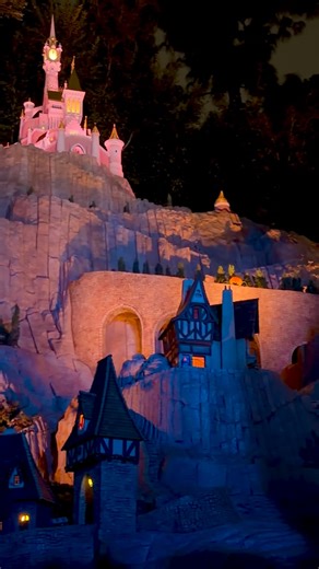 Weekend Disney on Instagram: "🏰 Cinderella Castle in Storybook Land! Deets: • Size: The model is only about 3–4 feet (1 meter) tall, one of the larger set pieces on the ride but still tiny compared to a real castle. • Design: It is deliberately modeled after the full-size Cinderella Castle at Magic Kingdom in Walt Disney World and Tokyo Disneyland (tall spires, blue roofs, gold accents), not the Sleeping Beauty Castle that stands at the end of Main Street in Disneyland itself. • Location on the