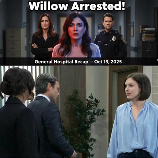 35K views · 789 reactions | Willow Arrested! — General Hospital Oct 13 Recap Drew’s shooting ripples through Port Charles — lovers clash, secrets surface, and in the final moments Anna arrests Willow for the attempted murder. Watch our 40-second recap of the Oct 13 episode to see how the puzzle pieces fall apart. #GeneralHospital #GH #GHRecap #DaytimeDrama #SoapSpoilers #WillowArrested #DrewShooting #PortCharles #SoapOpera #GHFans | Today on General Hospital | Facebook
