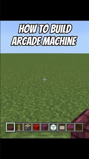 How To Build Arcade Machine In Minecraft #shorts