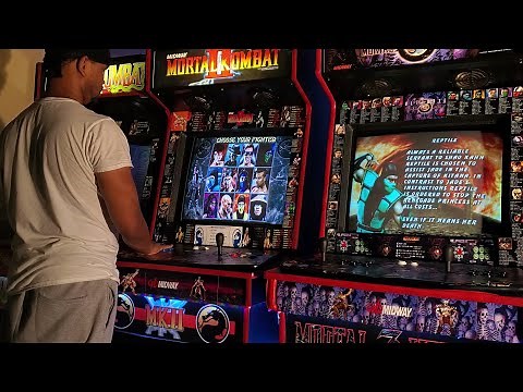 Mortal Kombat 2 Arcade(1993)- Smoke: Hidden Secret Character Playthrough(MK2)