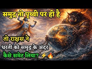समुद्र तो पृथ्वी पर ही है... फिर हिरण्याक्ष ने धरती को समंदर में कैसे छिपा दिया?😱|वराह अवतार की कथा