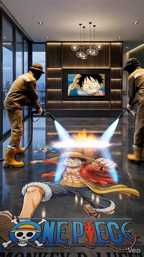 Luffy One Piece Epoxy Floor Transformation ☠️