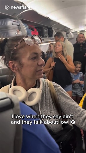 Karen has fierce argument with plane passengers after rushing for exit | Craft Pop Max