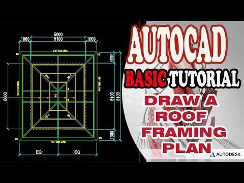 AUTOCAD - DRAW A ROOF FRAMING PLAN