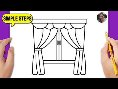 How to Draw Window with Curtains | Easy Step by Step Drawing