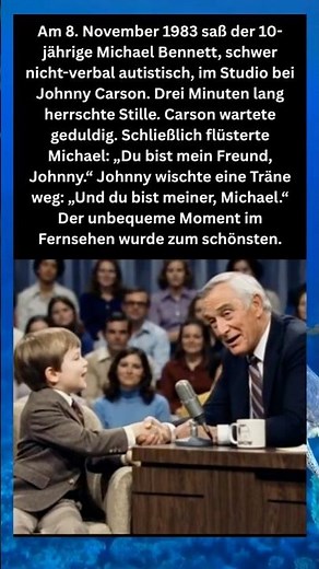 Johnny Carson & Michael Bennett – Freundschaft in Stille. #youtubeshorts
