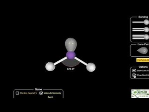 Valence shell electron pair repulsion theory with 3D animation