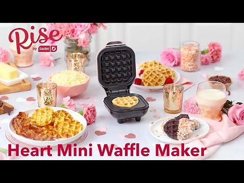 Rise by Dash Heart Mini Waffle Maker