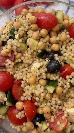 La salade complète pour l’été ☀️ une salade de couscous perlé