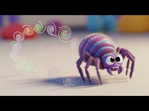 The Little Spider Goes Up & Down | Opposites Song for Kids | Itsy Bitsy Fun