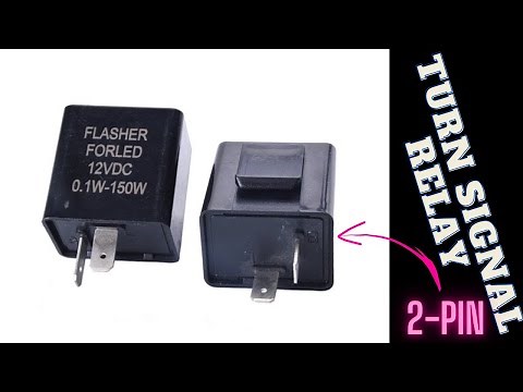 How connect Motorcycle 2-pin LED signaling Flasher relay,LED-Signalrelais,led signalrelæ,signalrelé
