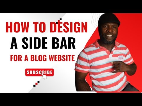 How to Create a Blog Sidebar (beginners Tutorial)