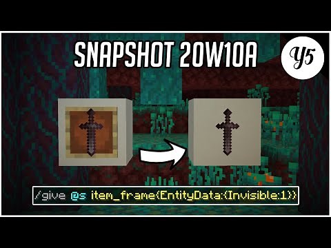 New Item Frame Commands - Minecraft Snapshot 20w10a