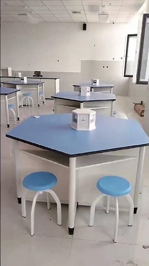 Custom Hexagonal Laboratory Tables for Modern Science Classrooms