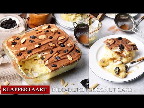 Resep KLAPPERTAART / KLAPERTART Panggang Premium Dengan Rhum / INDO-DUTCH COCONUT CUSTARD CAKE